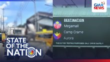 LED Travel Info Board, nagpapakita ng ETA sa iba't ibang destinasyon sa EDSA | SONA