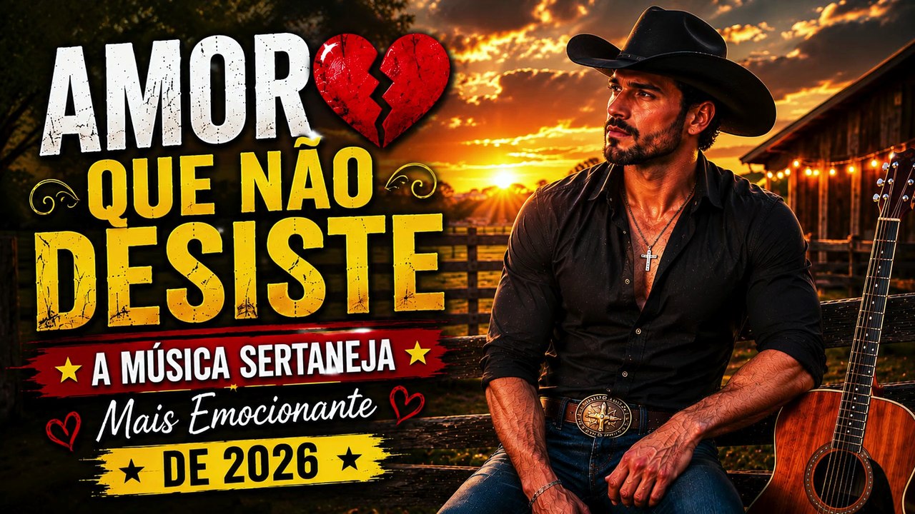 Amor Que Não Desiste 💔  A Música Sertaneja Mais Emocionante de 2026