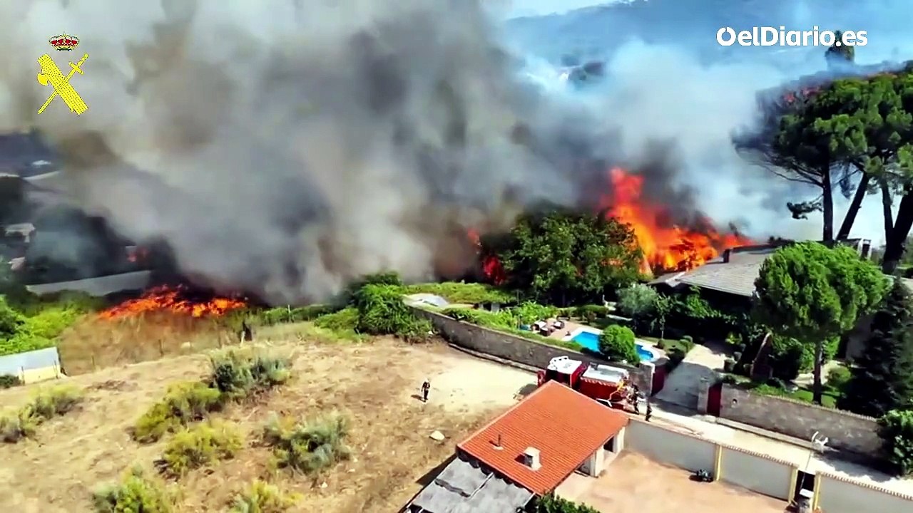 650 guardias civiles desplegados en los incendios forestales en Madrid y Ávila