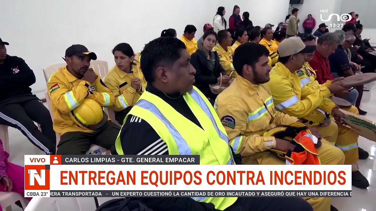 EMPACAR Y GLOBAL MEDIC ENTREGAN EQUIPOS A BOMBEROS CONTRA INCENDIOS
