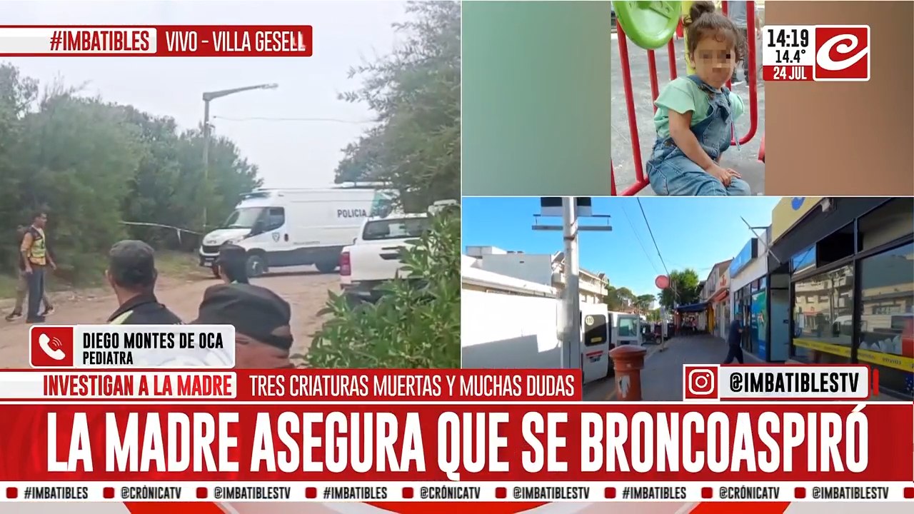 Tres criaturas muertas: la madre en medio de todas las sospechas