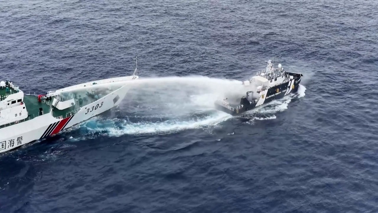 China Defends Water Cannon Attacks, Releases Coast Guard Video