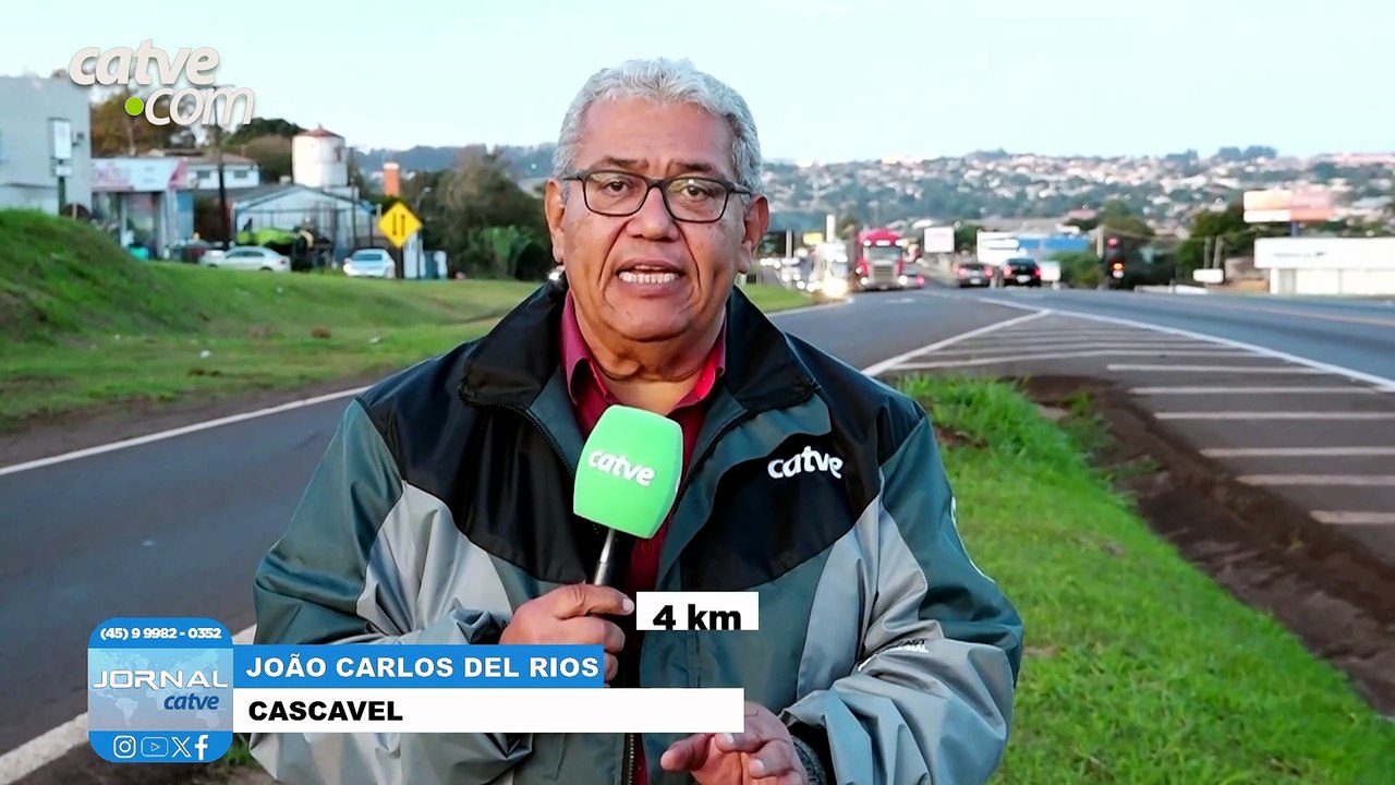 Trânsito volta a travar no Trevo Guarujá e motoristas enfrentam longas filas