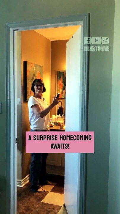 The mother can't hold back tears when her daughter surprises her after years apart