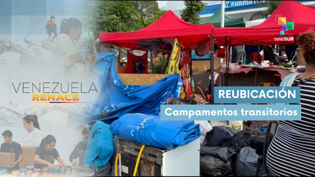Venezolanos afectados son reubicados a campamentos transitorios