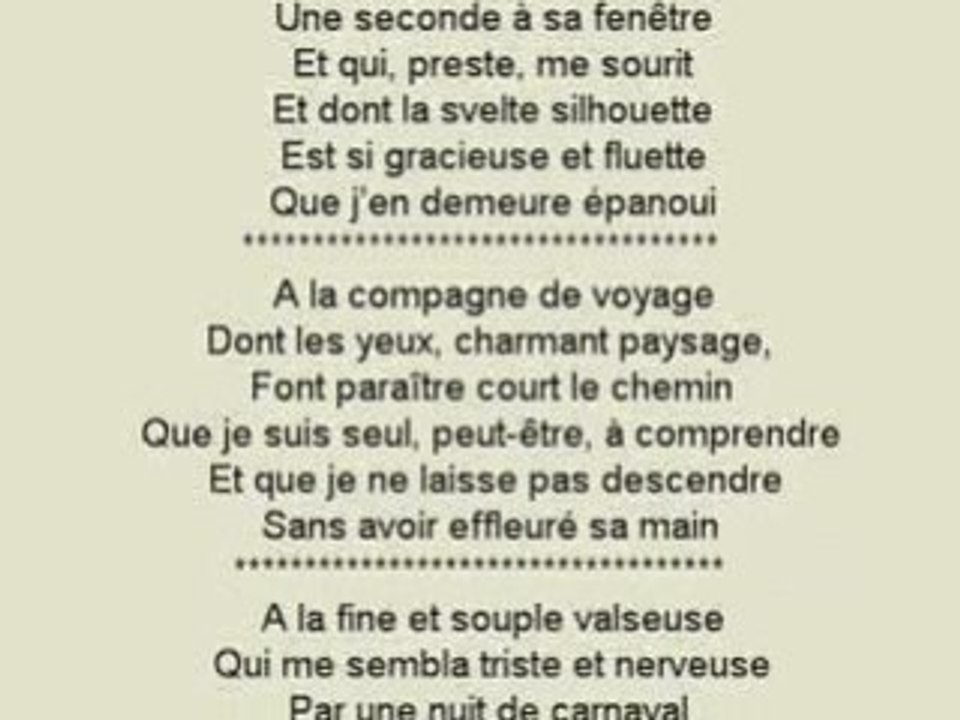A ma présente