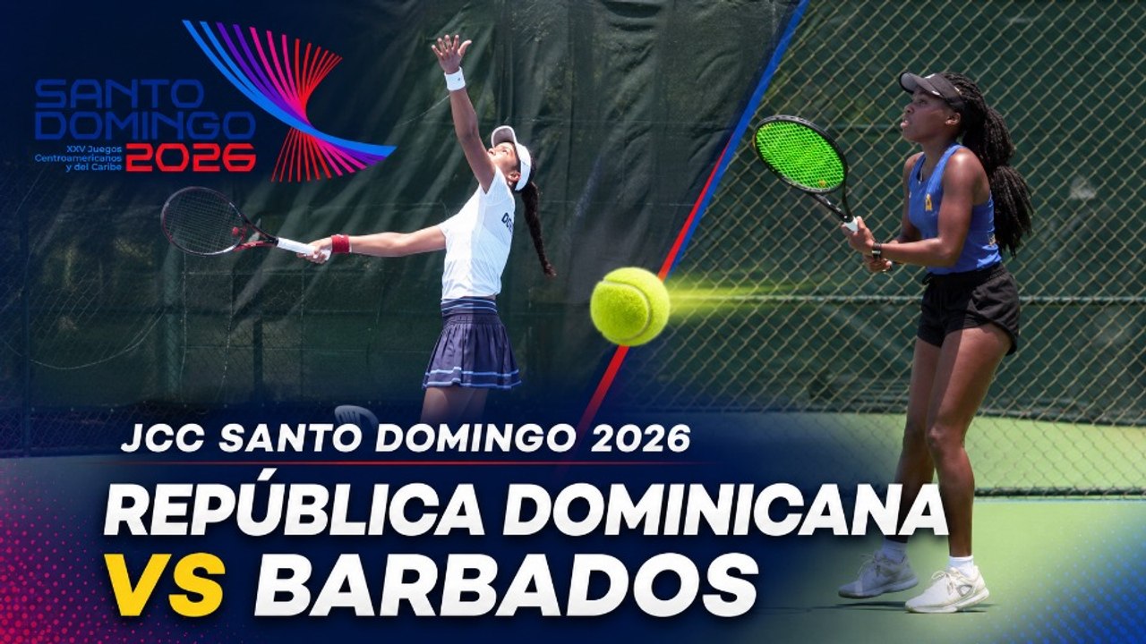 Santo Domingo JCC2026: República Dominicana y Barbados se enfrentaron en tenis