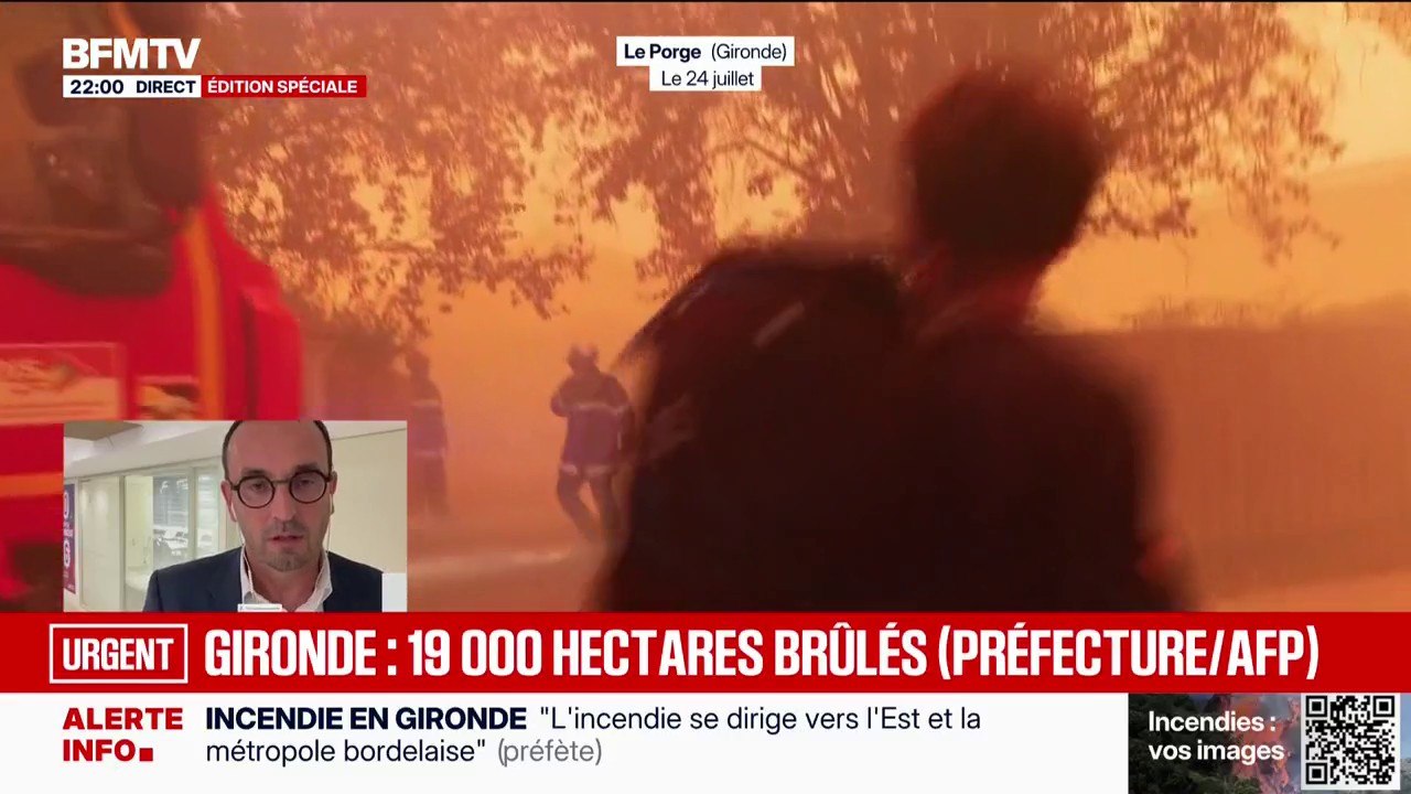 Incendie qui se dirige vers la métropole bordelaise: "On s'organise pour faire face à cette situation", détaille Thomas Cazenave, maire de Bordeaux
