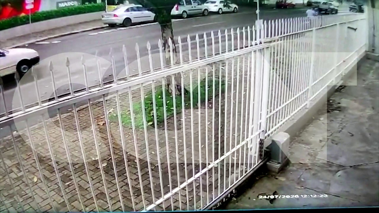 Vídeo mostra acidente que deixou adolescente ferida no Centro