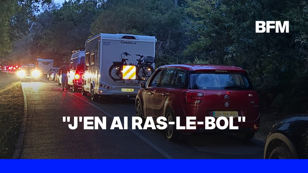 ROBIN DE BFM - Des centaines d'évacués sont bloqués depuis plusieurs heures sur les routes