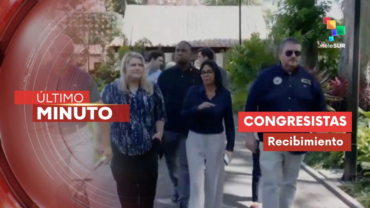 Pdta. (E) de Venezuela recibe a delegación del Congreso de EE.UU.