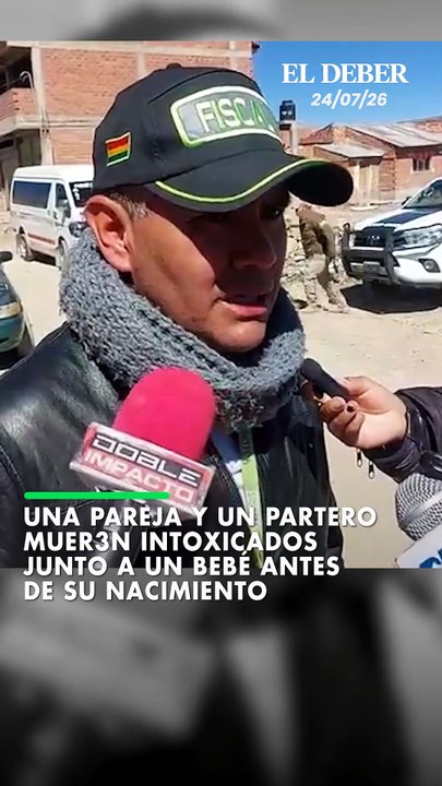 una Pareja y un partero muer3n intoxicados junto a un bebé antes  de su nacimiento