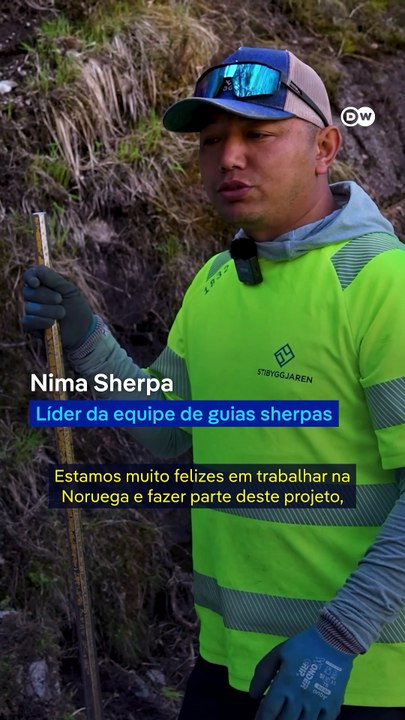 Sherpas do Nepal tornam trilhas mais seguras na Noruega