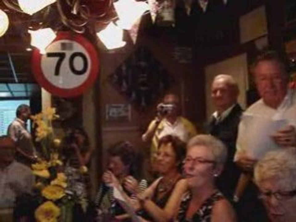 70 Ste Verjaardag van André.