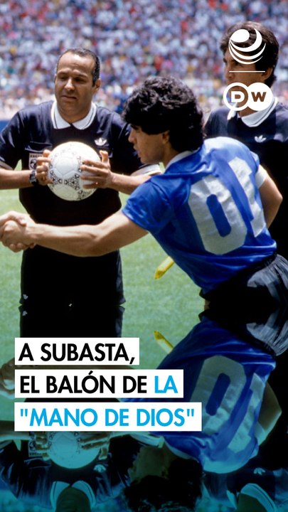 El balón de la "Mano de Dios" de Maradona sale a subasta