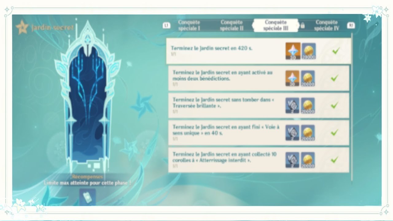 Genshin Impact FR | Jardin Secret - Conquête spécial III