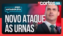 Eduardo Bolsonaro faz transmissão com argentino e volta a questionar o sistema eleitoral