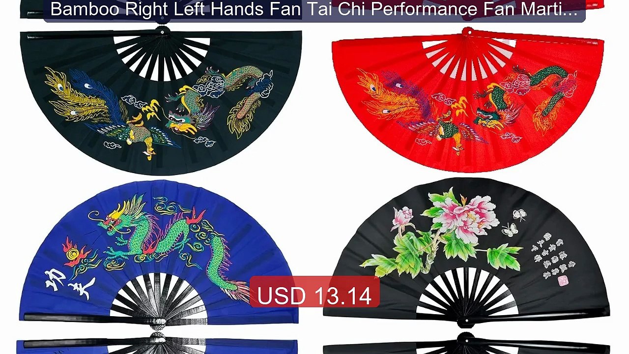 Bamboo Right Left Hands Fan Tai Chi Performance Fan Martial Arts Fa... -- Top Rated 2026 | Buy Now!