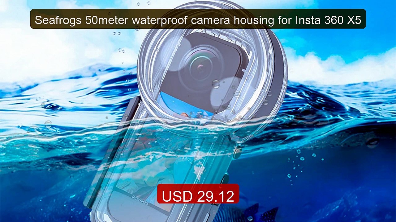 Seafrogs 50meter waterproof camera housing for Insta 360 X5 -- Amazing Value 2026 | Must Have!