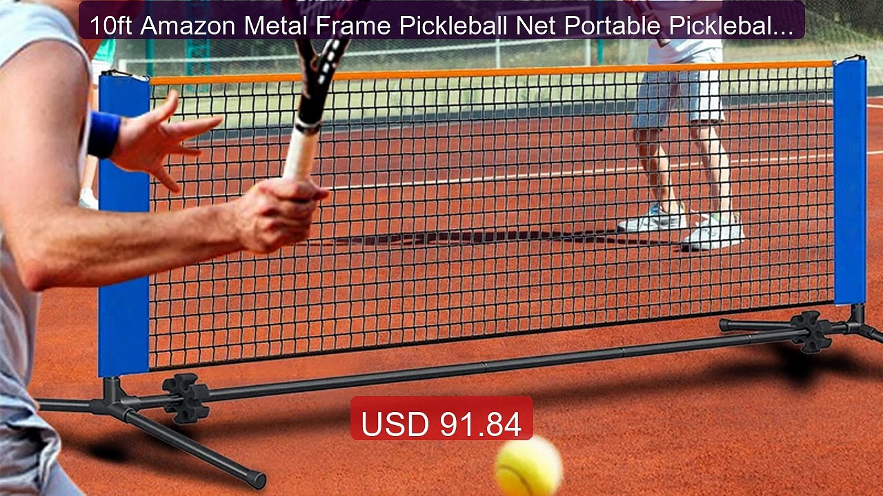 10ft Amazon Metal Frame Pickleball Net Portable Pickleball Rac... -- Best Buy 2026 | Great Quality!