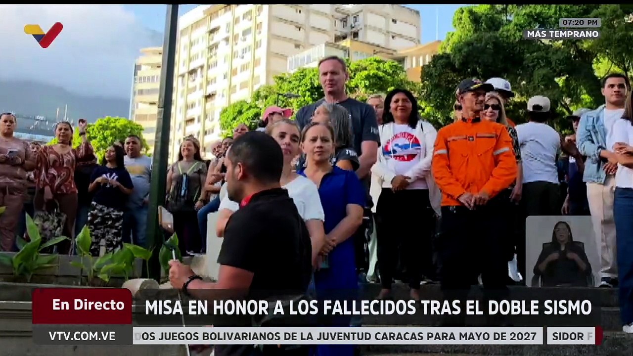 Miranda | A un mes de los sismos celebraron una misa por los fallecidos en la Plaza Altamira