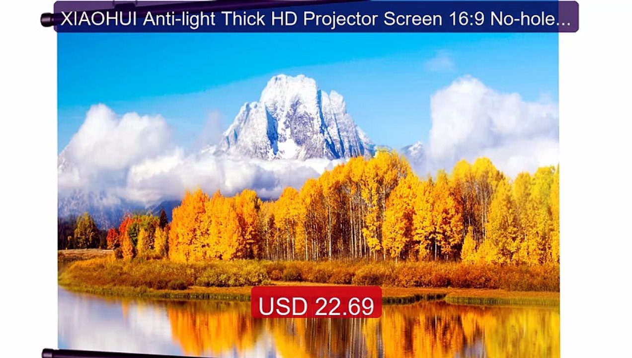 XIAOHUI Anti-light Thick HD Projector Screen 16:9 No-hole Wall... -- Hot Deal 2026 | Limited Offer!