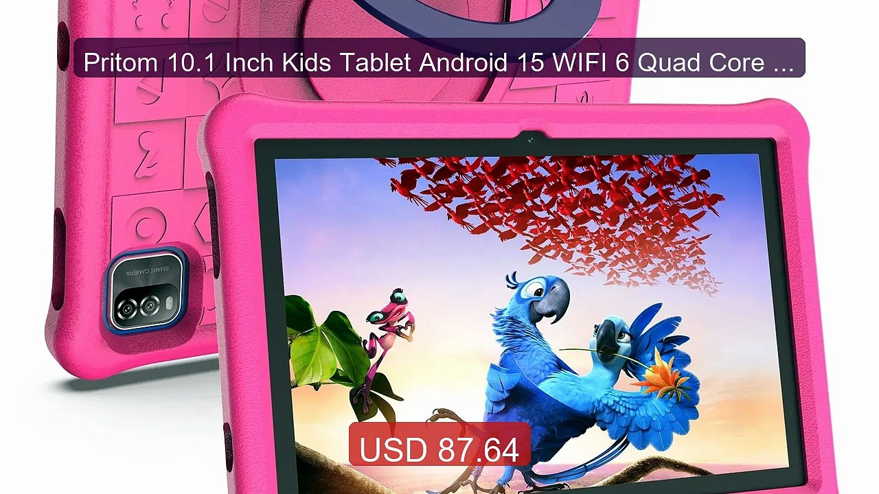 Pritom 10.1 Inch Kids Tablet Android 15 WIFI 6 Quad Core Proc... -- Amazing Value 2026 | Must Have!