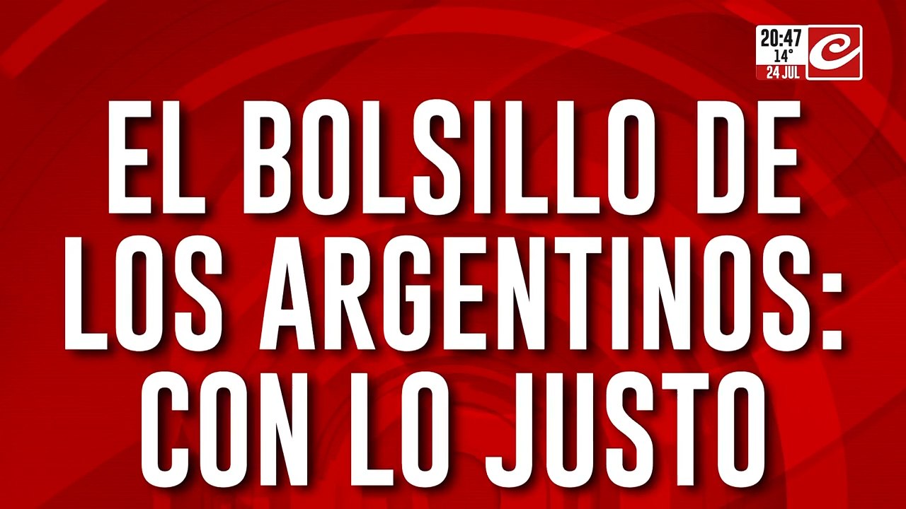 El bolsillo de los argentinos: con lo justo