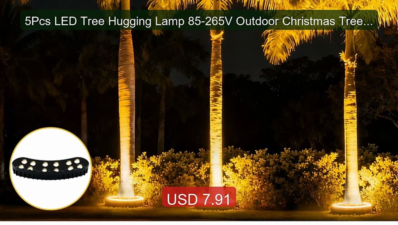 5Pcs LED Tree Hugging Lamp 85-265V Outdoor Christmas Tree H... -- Top Pick 2026 | Unbeatable Price!