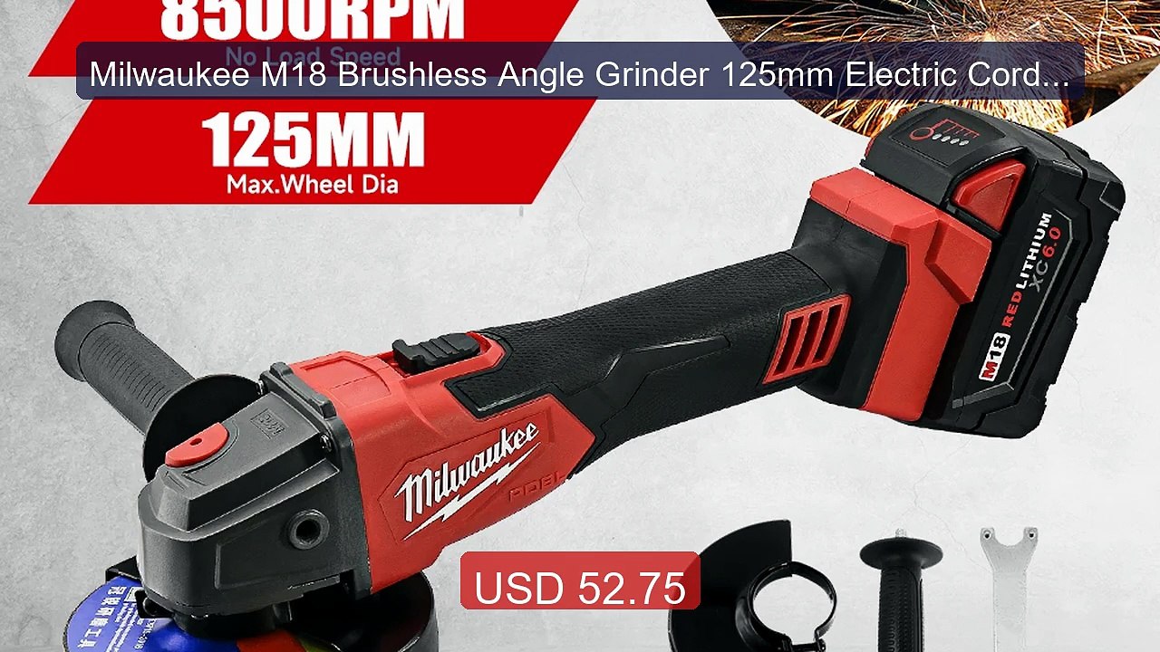 Milwaukee M18 Brushless Angle Grinder 125mm Electric Cordle... -- Top Pick 2026 | Unbeatable Price!