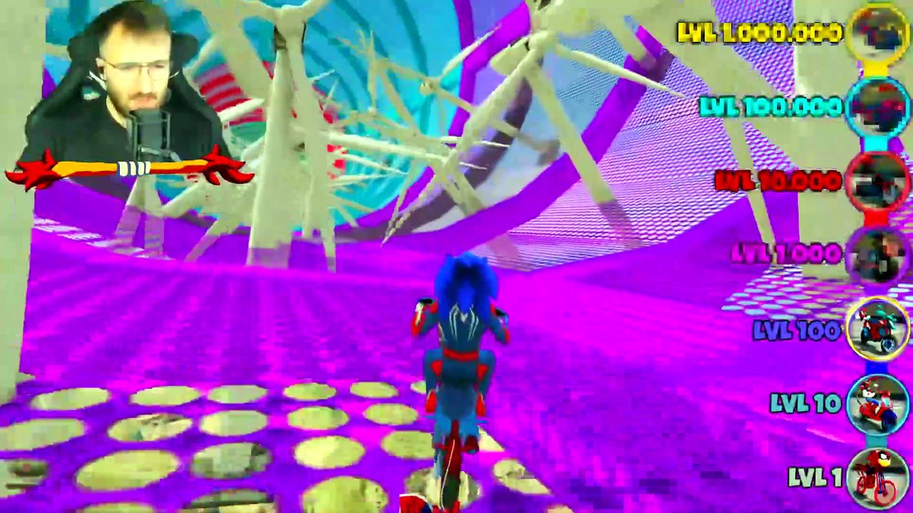 DE MOTO de SPIDERMAN SONIC NIVEL 1 a NIVEL 1.000.000 en GTA 5 !! (Sonic Movie mod)