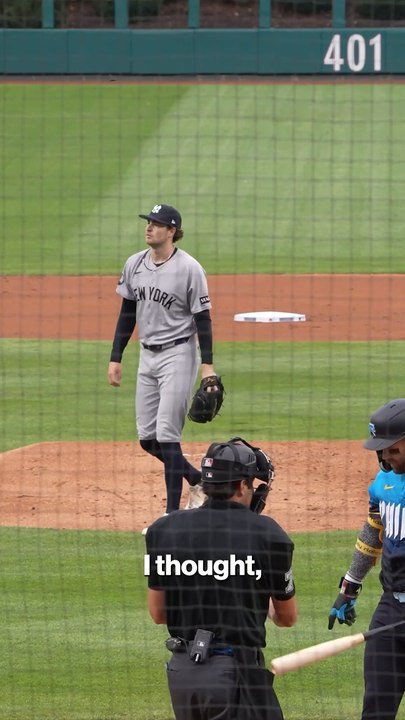 Aaron Boone says Cam Schlittler's cutter was especially good tonight in his 7.1 dominant innings.