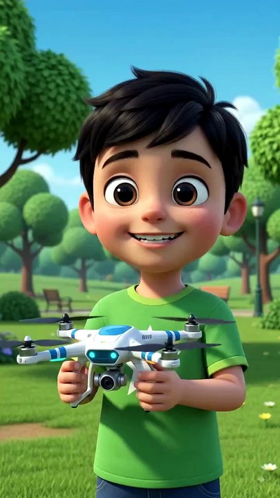 Playing with drone