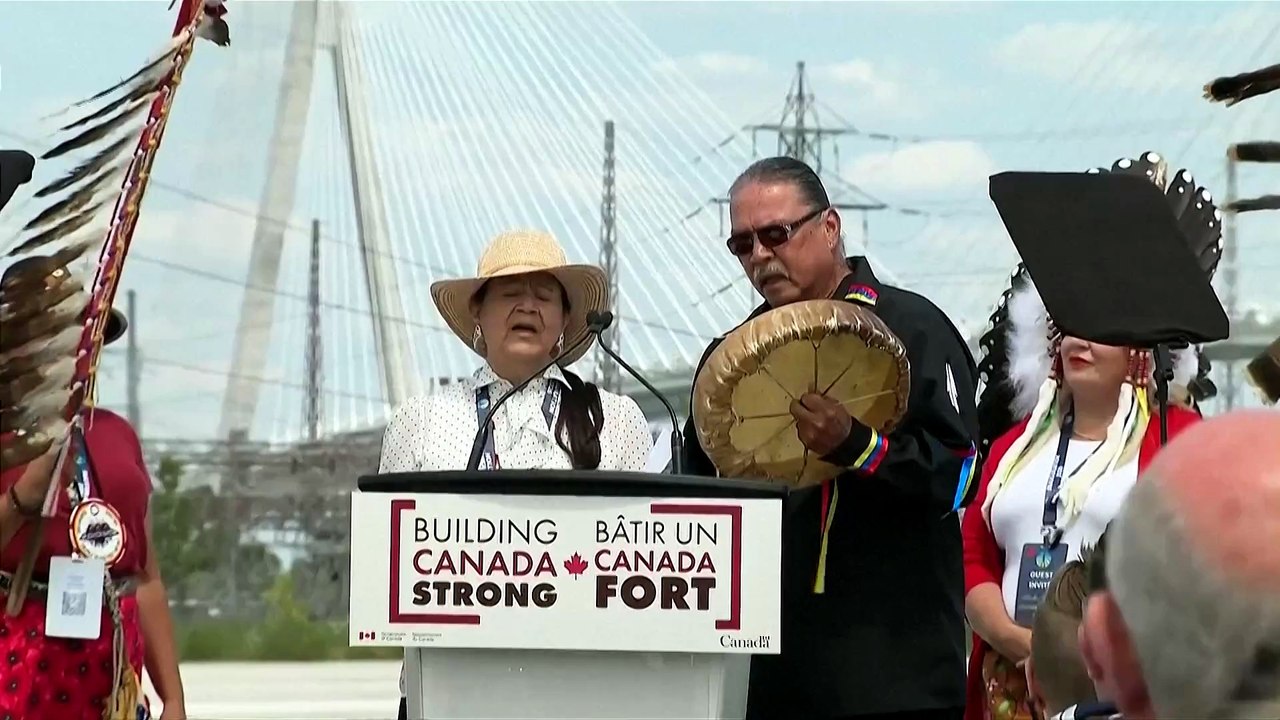 Canada opens Gordie Howe bridge without US after trade war deepens
