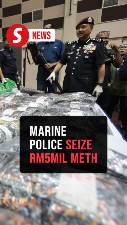 Marine police seize over RM5mil of meth, two arrested