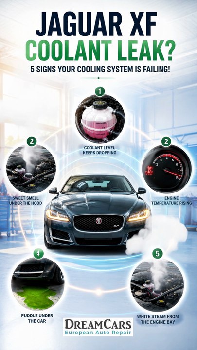 Jaguar XF Coolant Leak 5 Signs Your Cooling System Is Failing!
