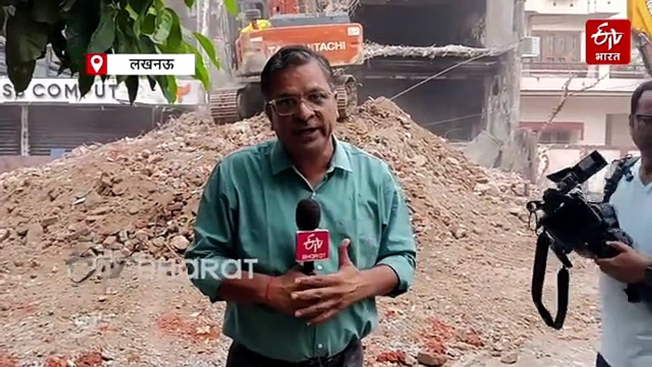 लखनऊ अलीगंज अग्निकांड: अवैध कॉम्प्लेक्स पर चला LDA का बुलडोजर, मालिकों की दिखावे की तोड़फोड़ के बाद सख्त एक्शन