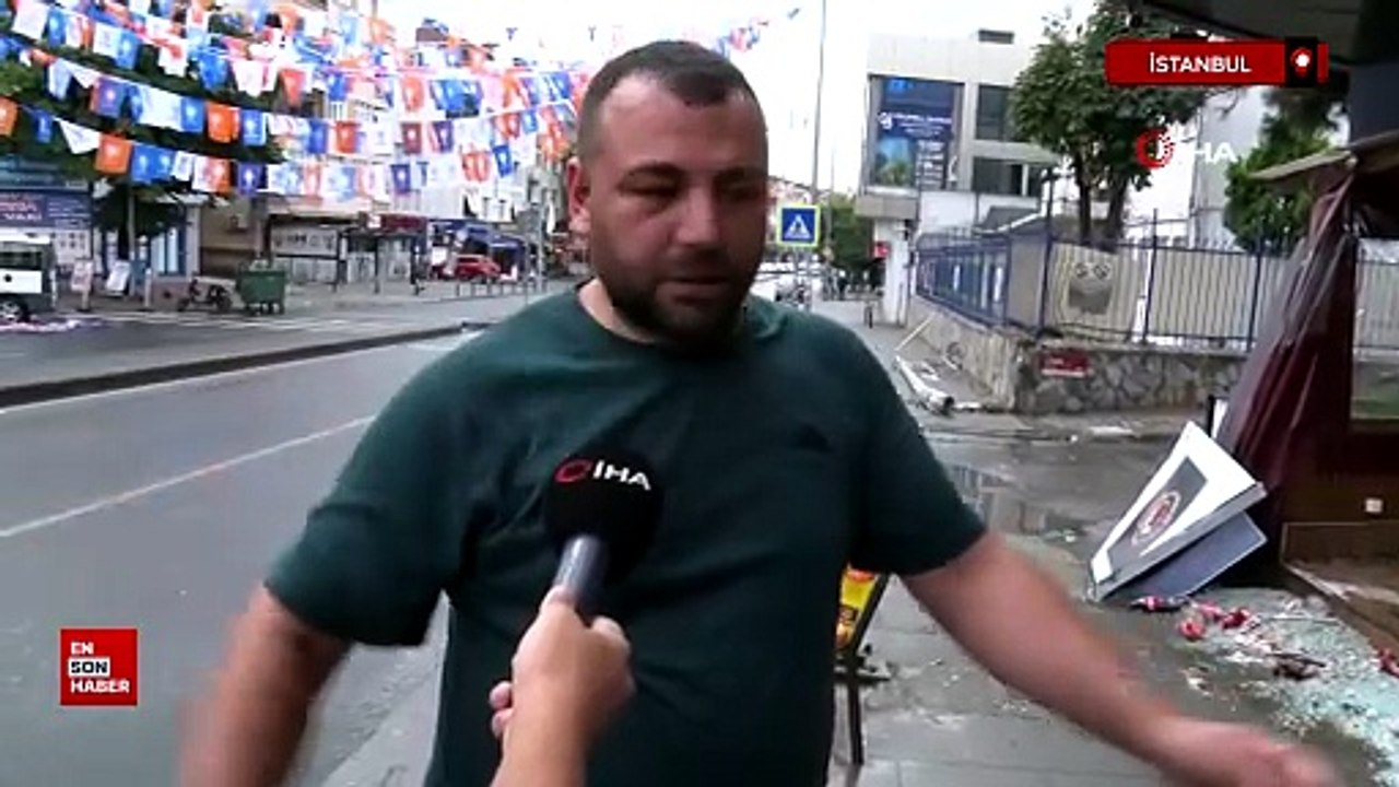 İstanbul Maltepe’de alkollü sürücü dükkana daldı