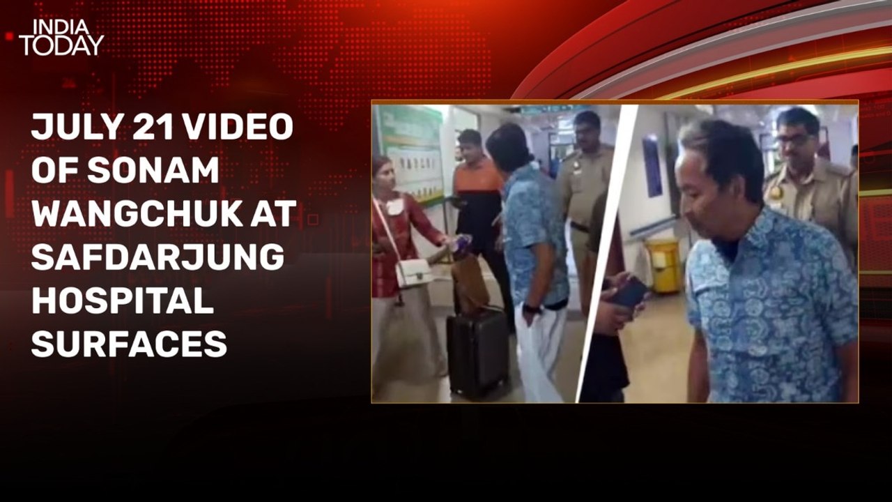 Viral hospital video shows Sonam Wangchuk being stopped by cops