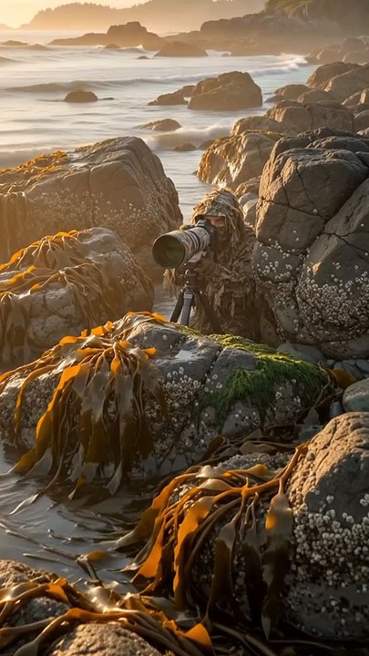 Hidden Photographer Captures a Rare Sea Otter Mother Protecting Her Baby 🌊🦦