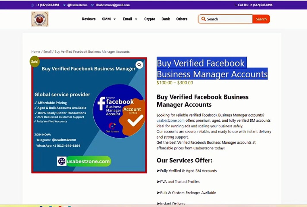 Best Marketplace for Purchasing Verified Facebook Business Manager Accounts Any Country 2026