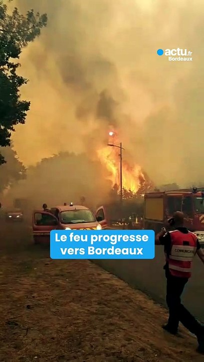 Incendie en Gironde : sept communes proches de Bordeaux évacuées