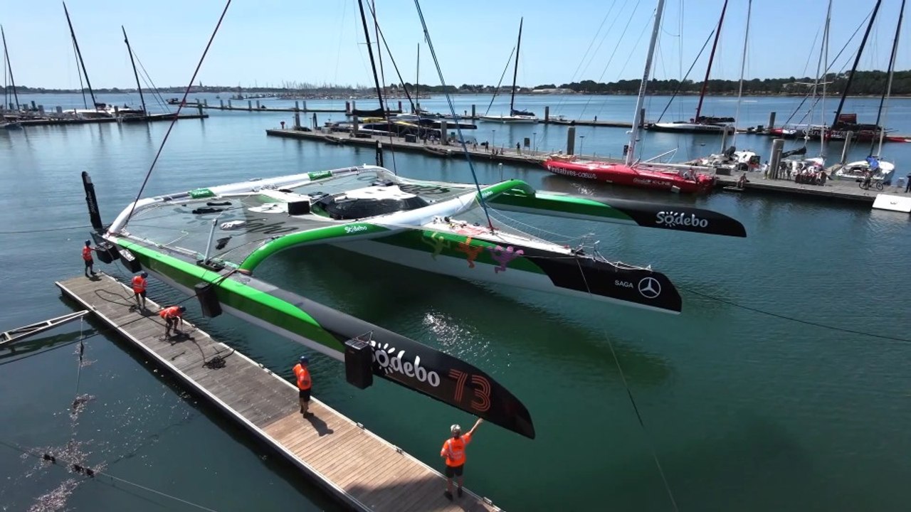Sodebo Ultim 3 mis à l'eau, prêt à reprendre son envol ! 🚀 [1080p]