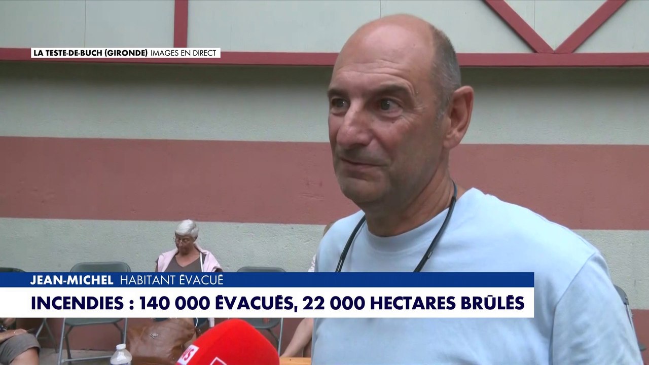 Incendies en Gironde : «On ne sait pas quand on va rentrer», confie cet habitant évacué