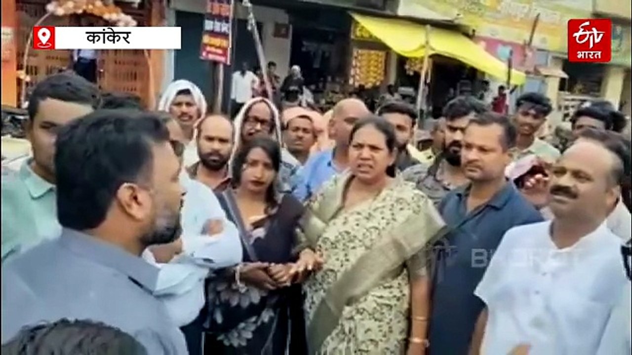 चारामा में जलभराव की समस्या, व्यापारियों का फूटा गुस्सा, विधायक सावित्री मंडावी ने भी अधिकारियों को दिया अल्टीमेटम