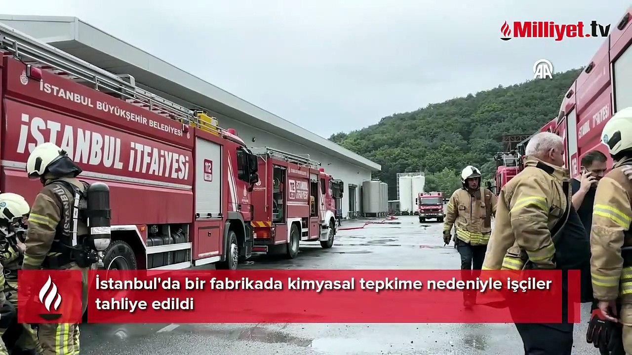 Eyüpsultan'da fabrikada kimyasal tepkime! Çalışanlar tahliye edildi