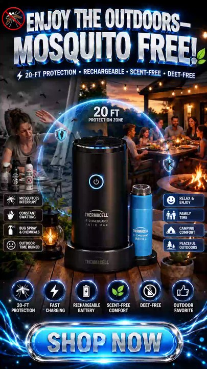 Thermacell E-ZoneGuard Patio Max Mosquito Repeller Review | 20ft Protection & DEET-Free Outdoor