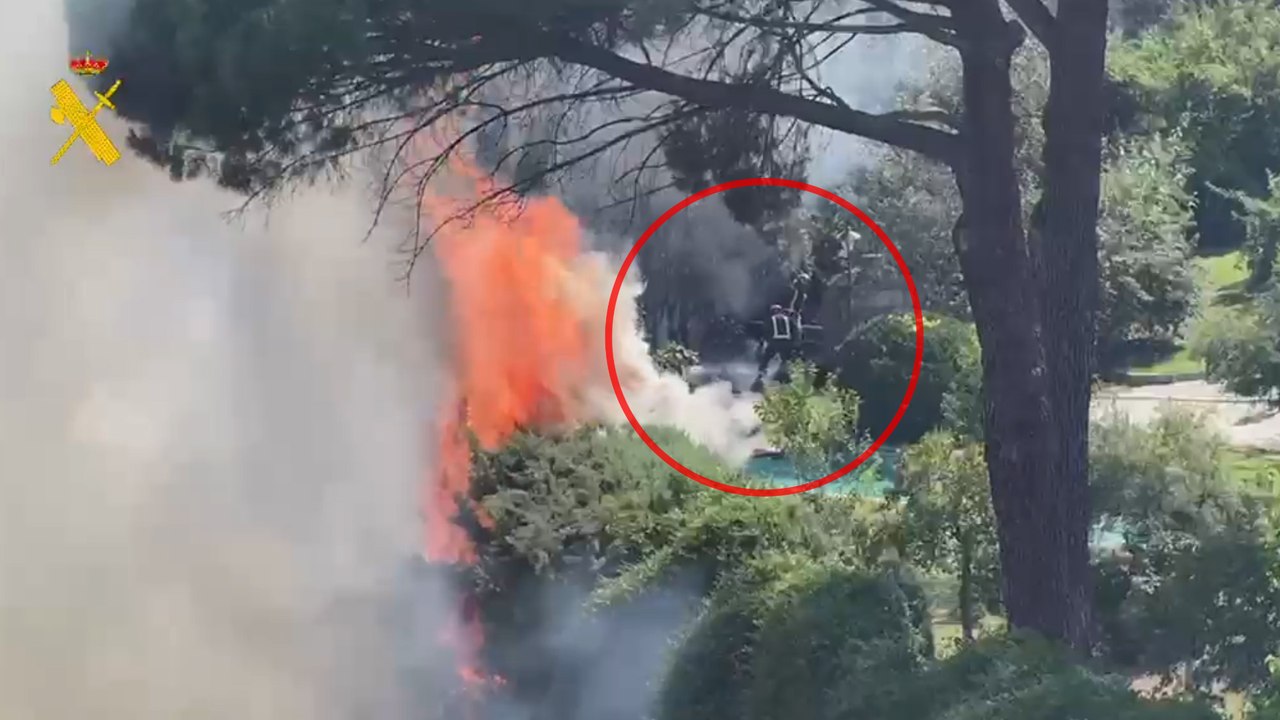 Impactantes imágenes que muestran la lucha y el avance del fuego de Madrid y Ávila captadas por un dron