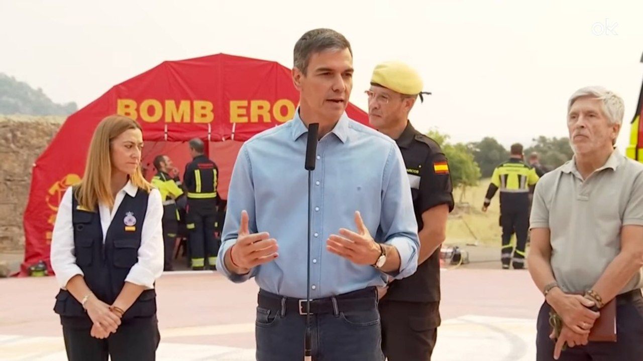 Sánchez aprovecha los incendios para volver a pedir un pacto “contra el cambio climático” y la “desinformación"