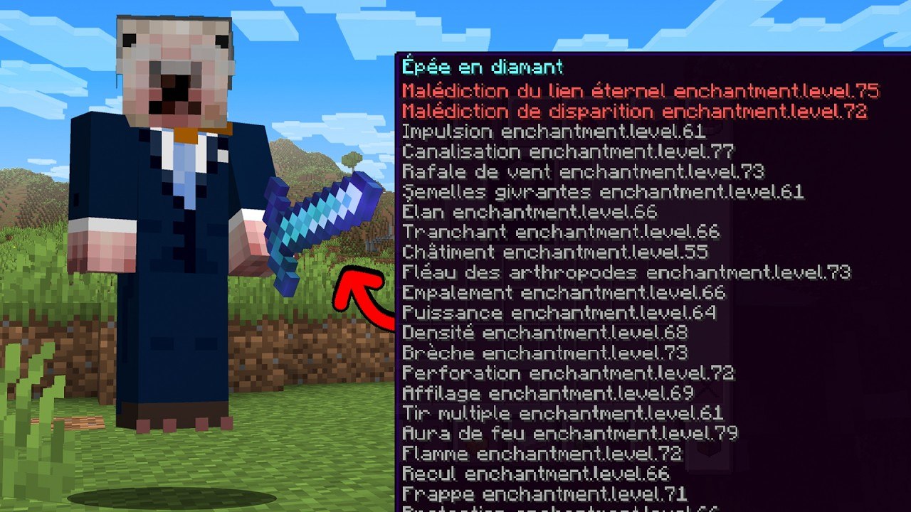 Minecraft, mais Chaque SAUT enchante mon STUFF !